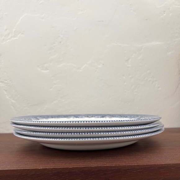 Set of 2 brand new Churchill Blue Willow 10” dinner plates Earthenware China - Picture 10 of 13